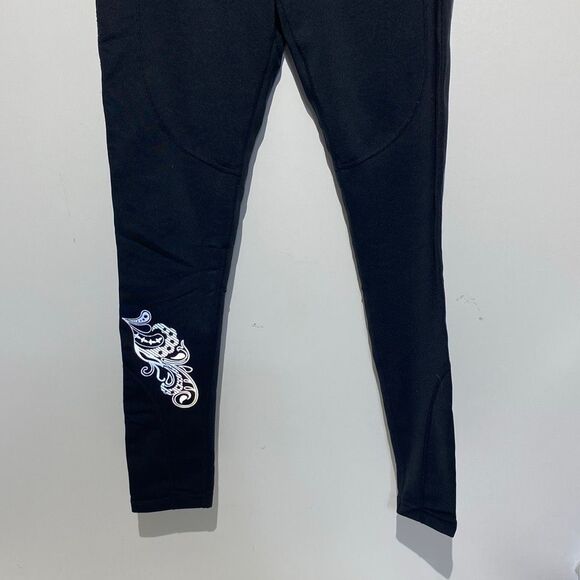 Athleta Women's Black Pull-On Stretch Flat Front Skinny Ankle Leggings Small - Picture 2 of 10